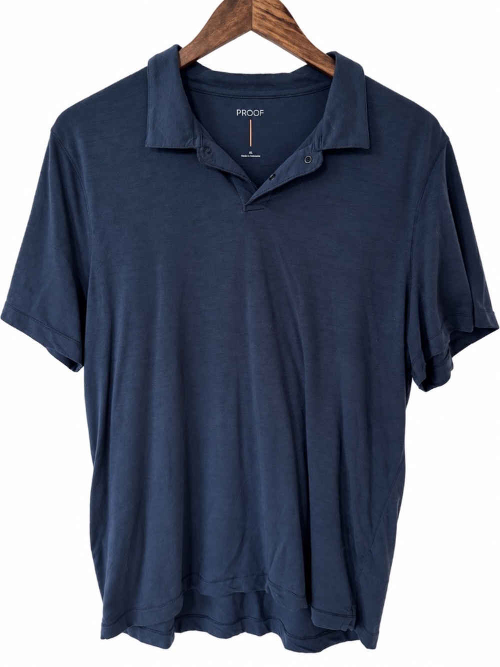 Proof Men’s Navy Short Sleeve Polo Shirt Size XL
